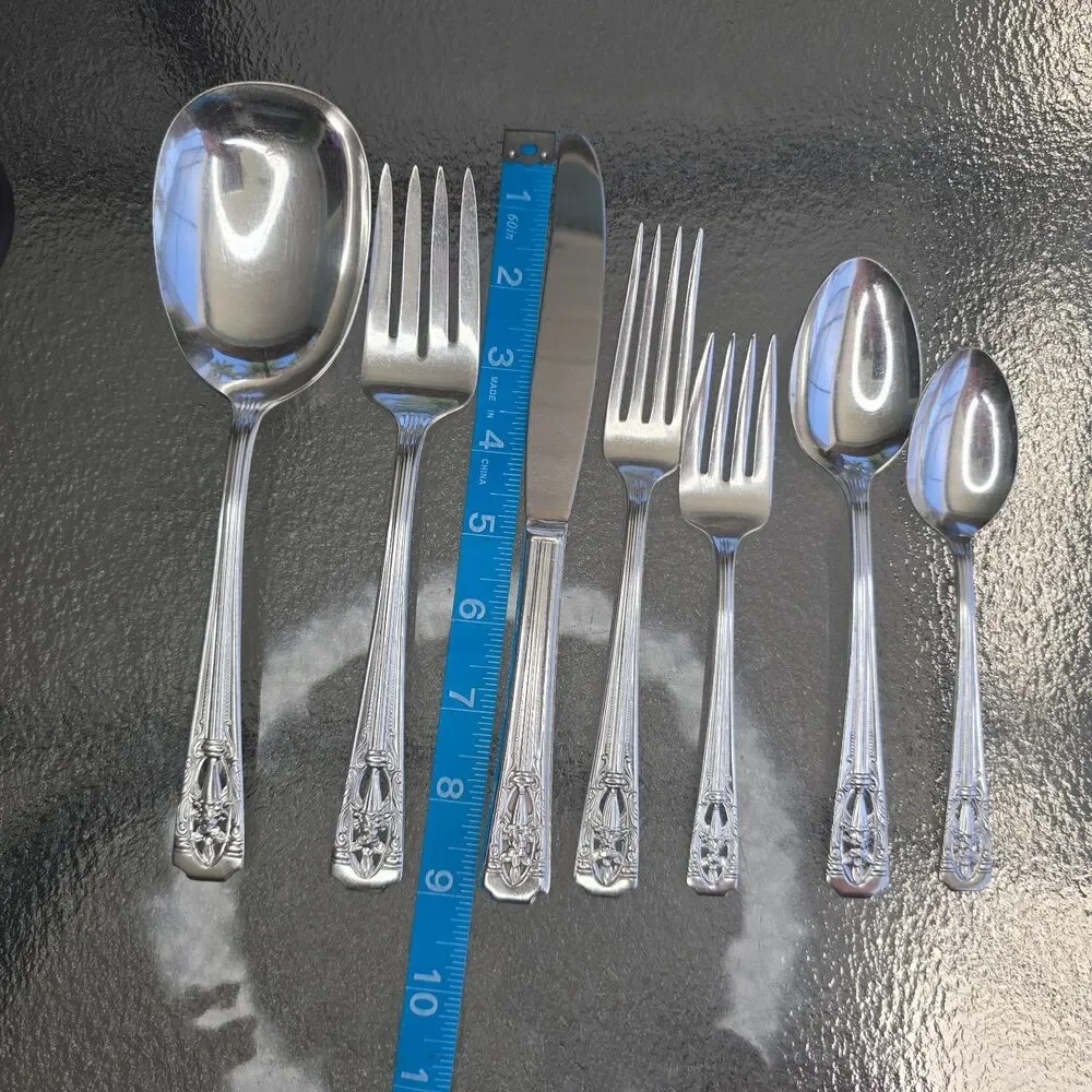 42 Pc Wallace Filigree Harmony House Plate AA+ Flatware Utensils | Service for 6